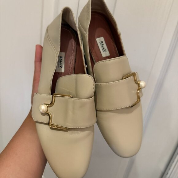 BALLY Maelle pearl embellishment loafers - Picture 2 of 7